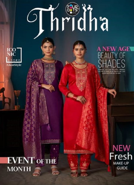 Thridha By Fourdots Jam Cotton Wholesale Designer Salwar Suits In India

